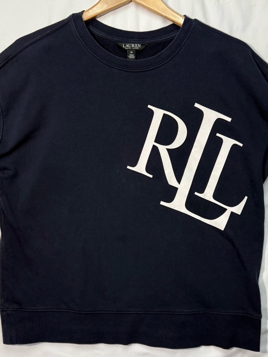 Ralph Lauren Tops - Lauren Ralph Lauren RLL Logo Navy Graphic Sweatshirt M